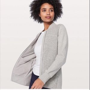 Lululemon Stand Out Sherpa Jacket, heather grey